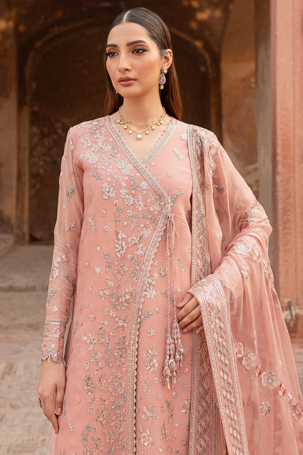 Farasha | Ritzier Wedding Formals | Peach Bell