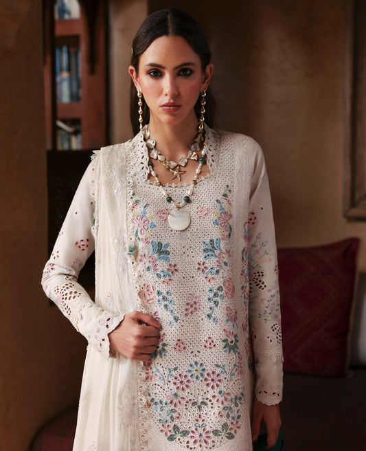 Republic Womenswear | Embroidered Pret 26 | Ivoire