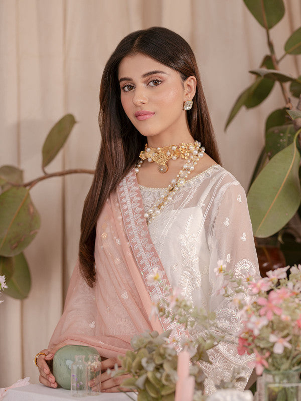 Gulaal | Embroidered Chiffon 23 | MEESHA UC-02 - House Of Anaya