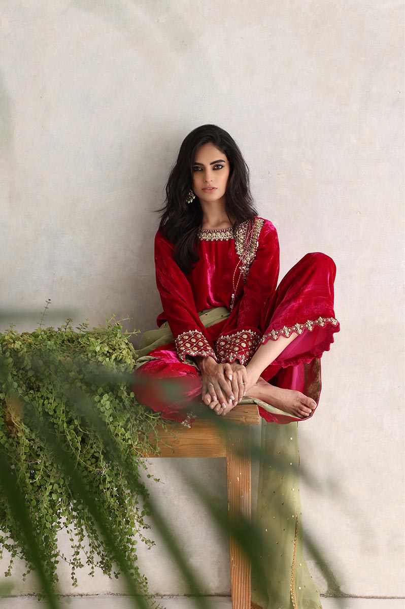 Sana Abbas | Velvet Formals | GULAAL - House Of Anaya