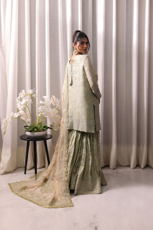Dhanak | DHANAK COUTURE | Reyna: SS24HF-3011 L-GREEN 3Pcs