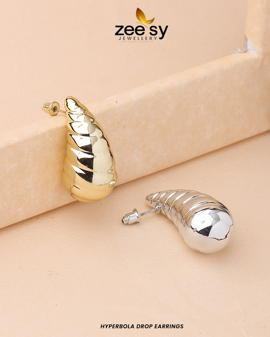 Hyperbola Drop Earrings - Libasekhas