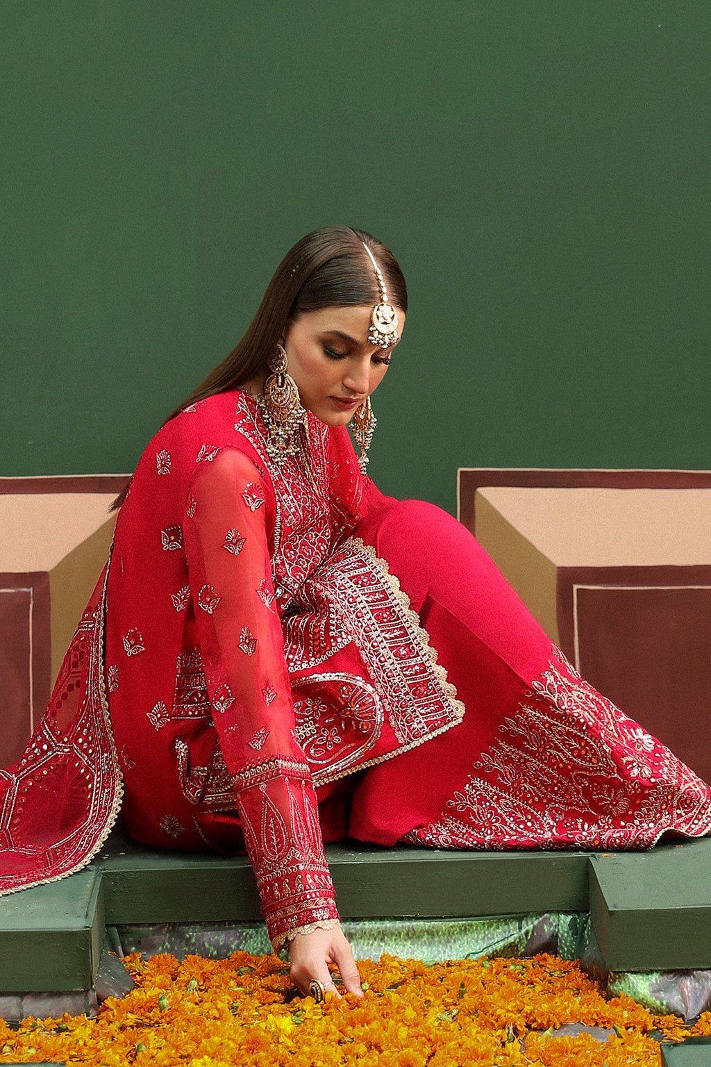 Afrozeh Shehnai Wedding Formal 3Pc Suit AFS-24-04 Hoor