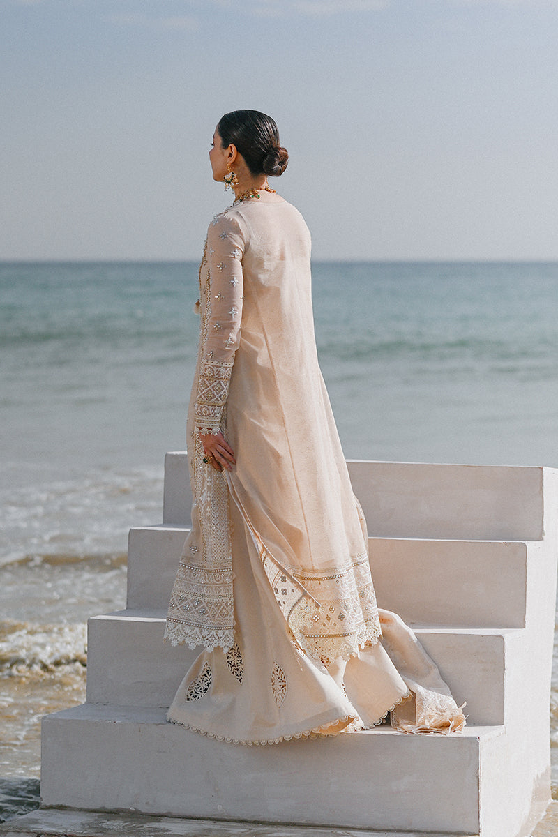 Qalamkar - SAAHIL LUXURY LAWN’23 - SP-01 AIYLA - TC-326 - Riwayat-e-khas