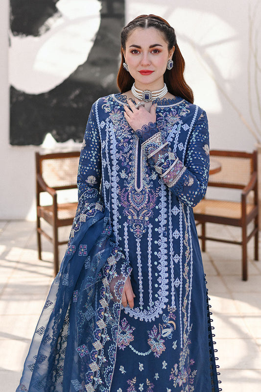 Qalamkar - SAAHIL LUXURY LAWN’23 - SP-06 KIRAL - TC-327 - Riwayat-e-khas