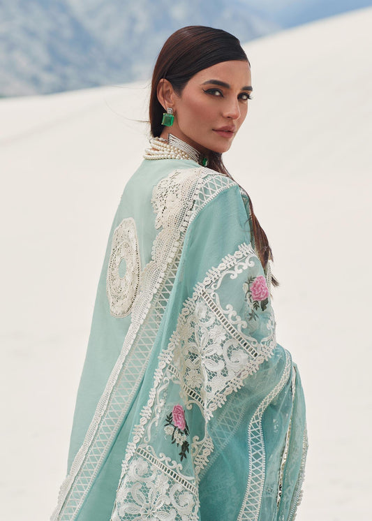 CRIMSON LUXE LAWN Serendipity - D3 B Stitched - Riwayat-e-khas