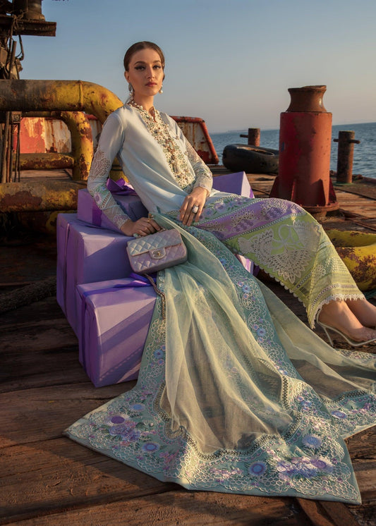 CRIMSON Embroidered Lawn Summery Medley - D6 B - Riwayat-e-khas