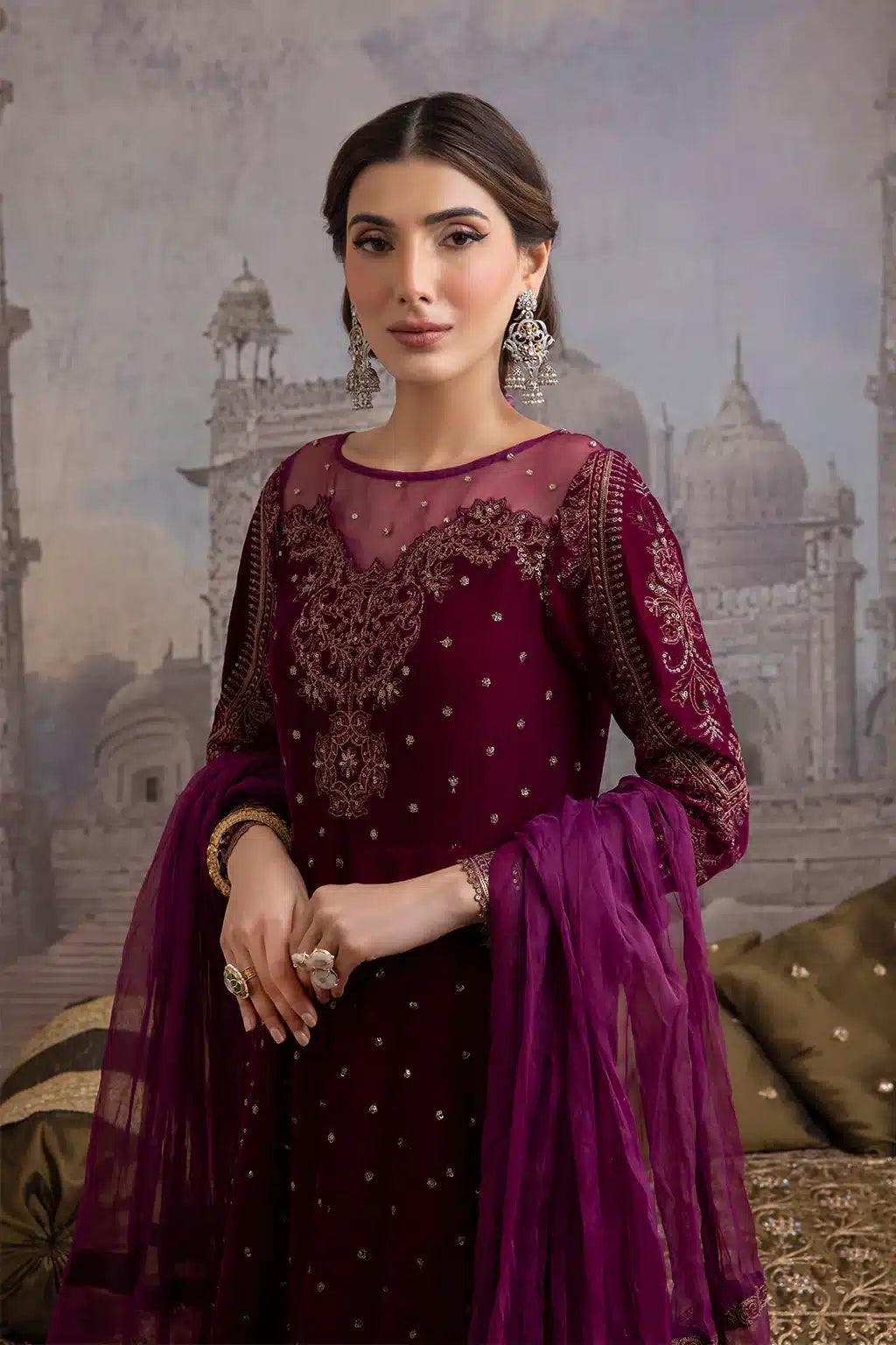 Iznik | Festive Velvet 23 | IV-24 RUMMANA - House Of Anaya