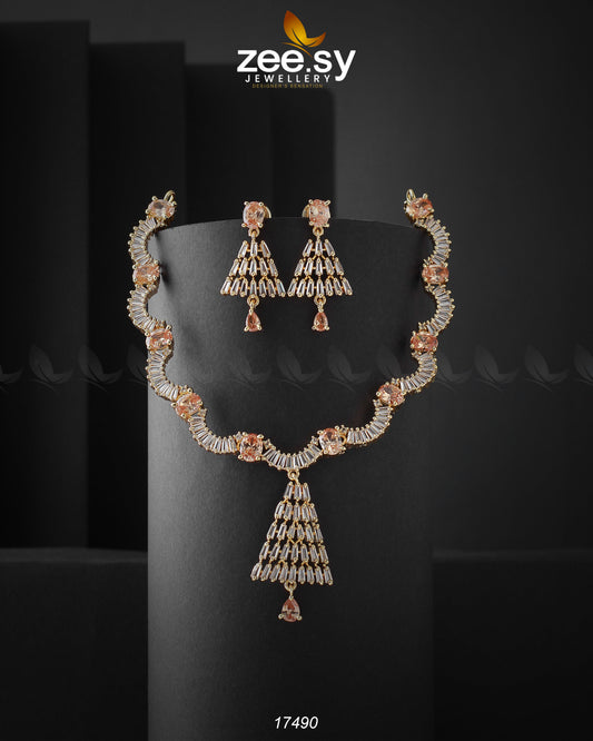 Italian Zircon Necklace - Libasekhas