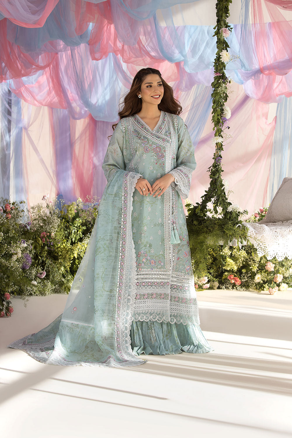 Sobia Nazir | Luxury Lawn 25 | 13A - House Of Anaya