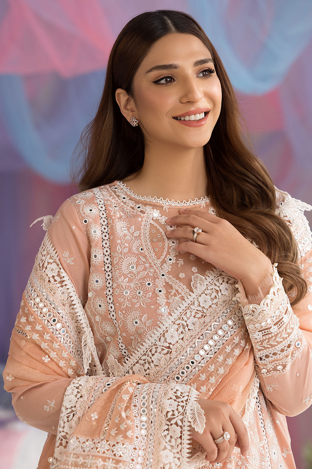 Sobia Nazir | Luxury Lawn 25 | 9B - House Of Anaya
