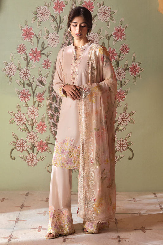 Cross Stitch | Premium Lawn 25 | CORAL CARNATION - House Of Anaya