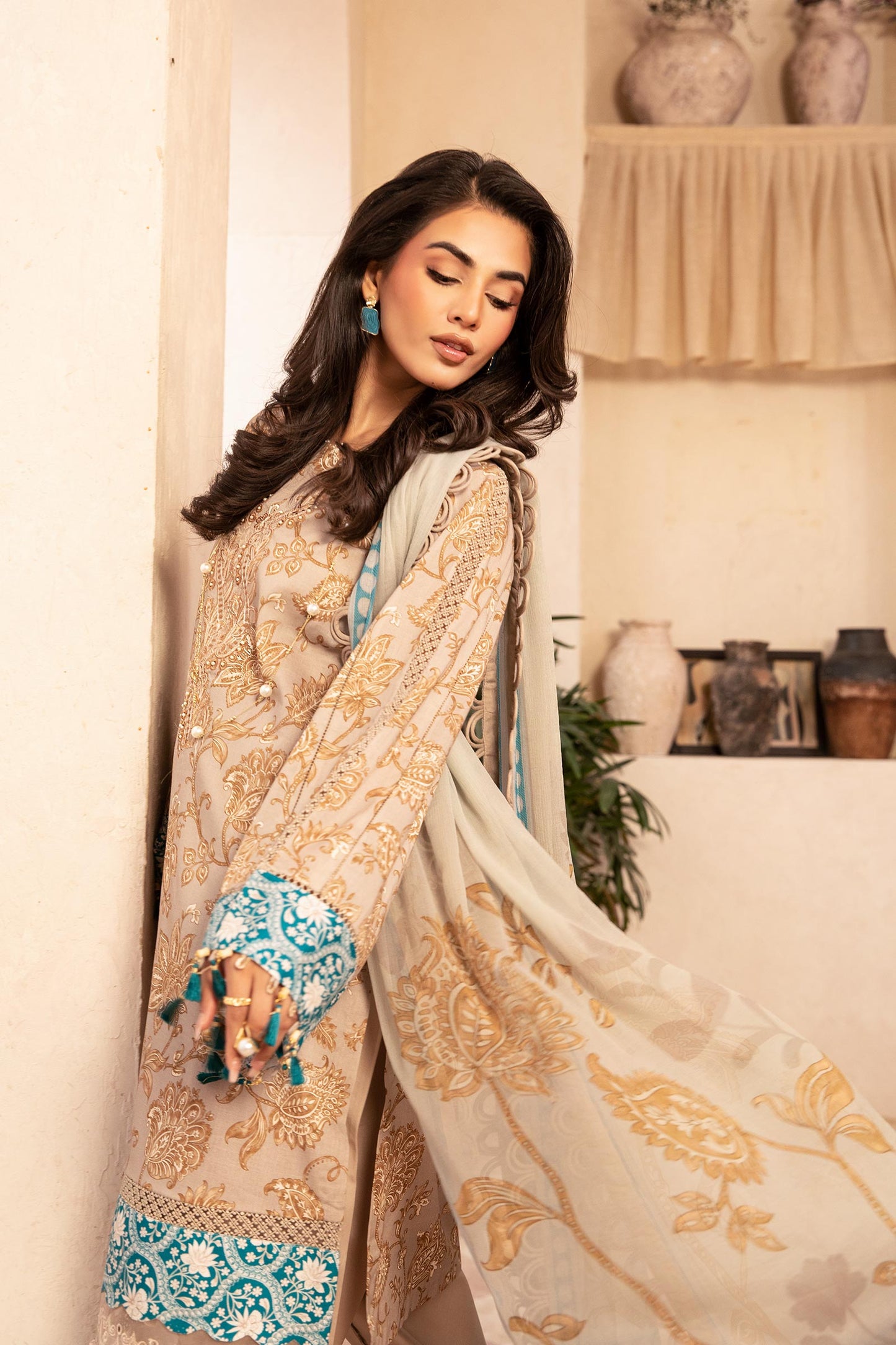 Maria B | Eid Basic Lawn | MB-CUS25-909B