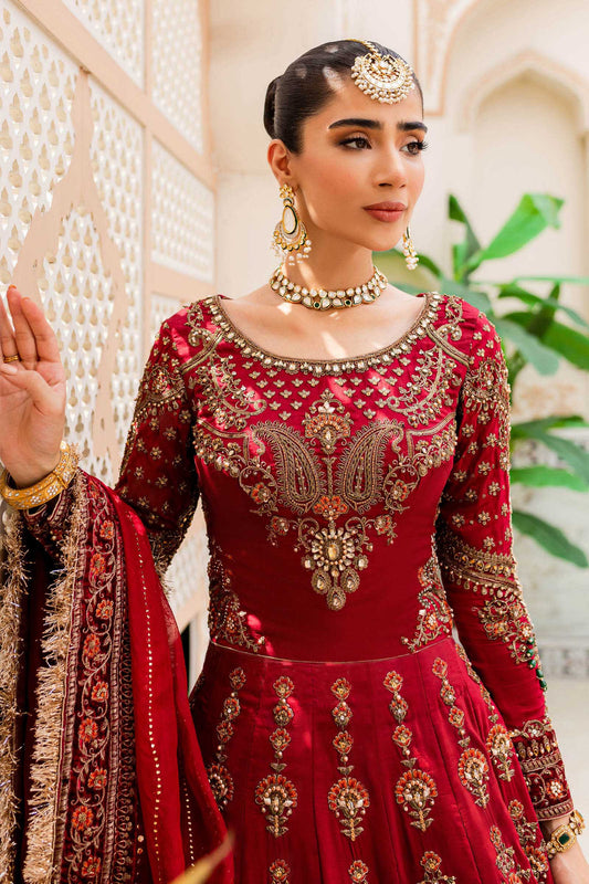 Maria B | Bridal Couture | Deep Red MC-907 - House Of Anaya