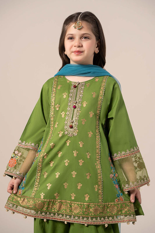 Maria B | 3 Piece Embroidered Lawn Suit | MKD-EF25-24 - Libasekhas