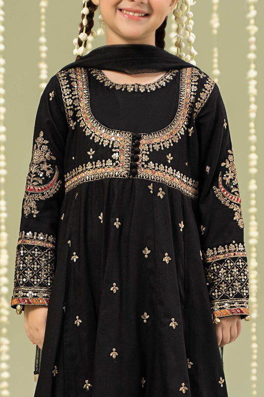 Maria B | 3 Piece Embroidered Linen Suit | MKD-W24-07 - Libasekhas