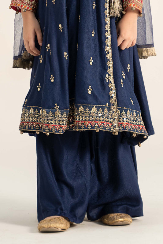 Maria B | 3 Piece Embroidered Linen Suit | MKD-W24-08 - Libasekhas