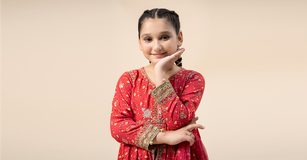 Maria B | 3 Piece Embroidered Marina Twill Suit | MKD-W24-12 - Libasekhas