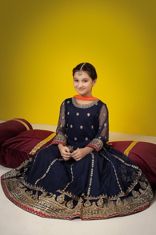 Maria B | Suit Navy Blue MKS-W23-35 - Libasekhas