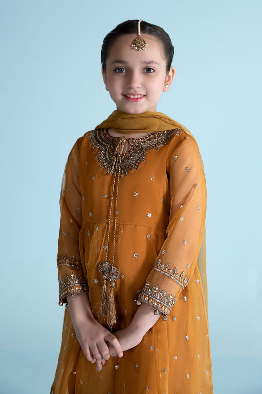 Maria B | 3 Piece Embroidered Organza Suit | MKS-EA24-28 - Libasekhas