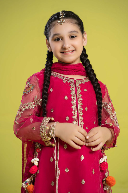 Maria B | 3 Piece Embroidered Organza Suit | MKS-EF24-23 - Libasekhas