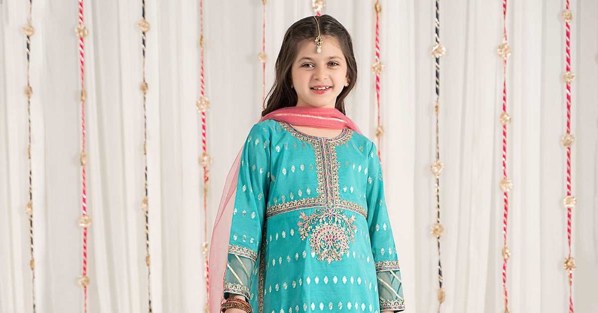 Maria B | 3 Piece Embroidered Raw Silk Suit | MKS-EF25-30 - Libasekhas