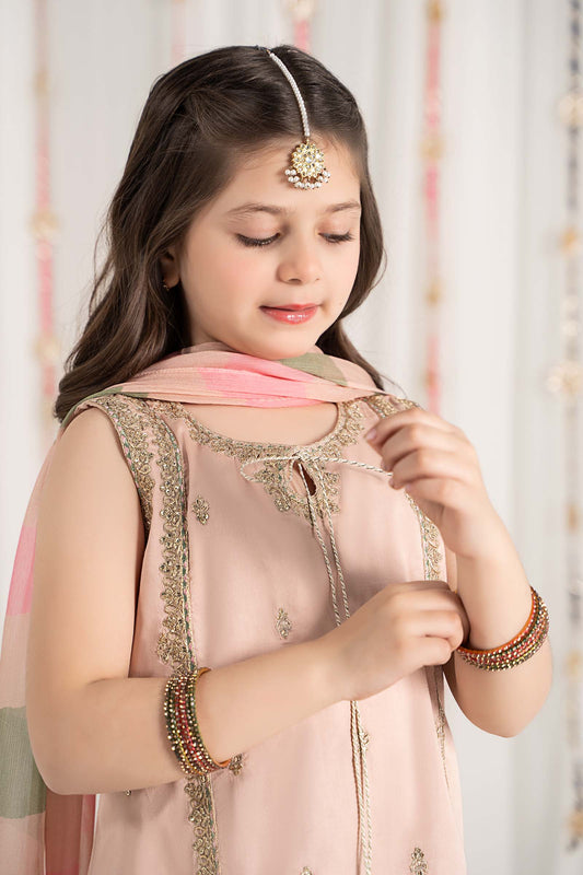 Maria B | 3 Piece Embroidered Cotton Satin Suit | MKS-EF25-35 - Libasekhas