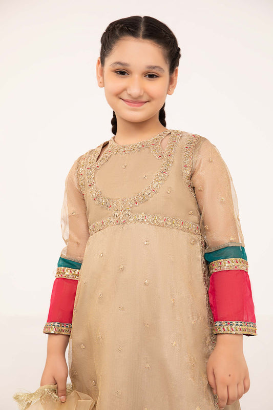 Maria B | 3 Piece Embroidered Zari Net Suit | MKS-PF24-03 - Libasekhas