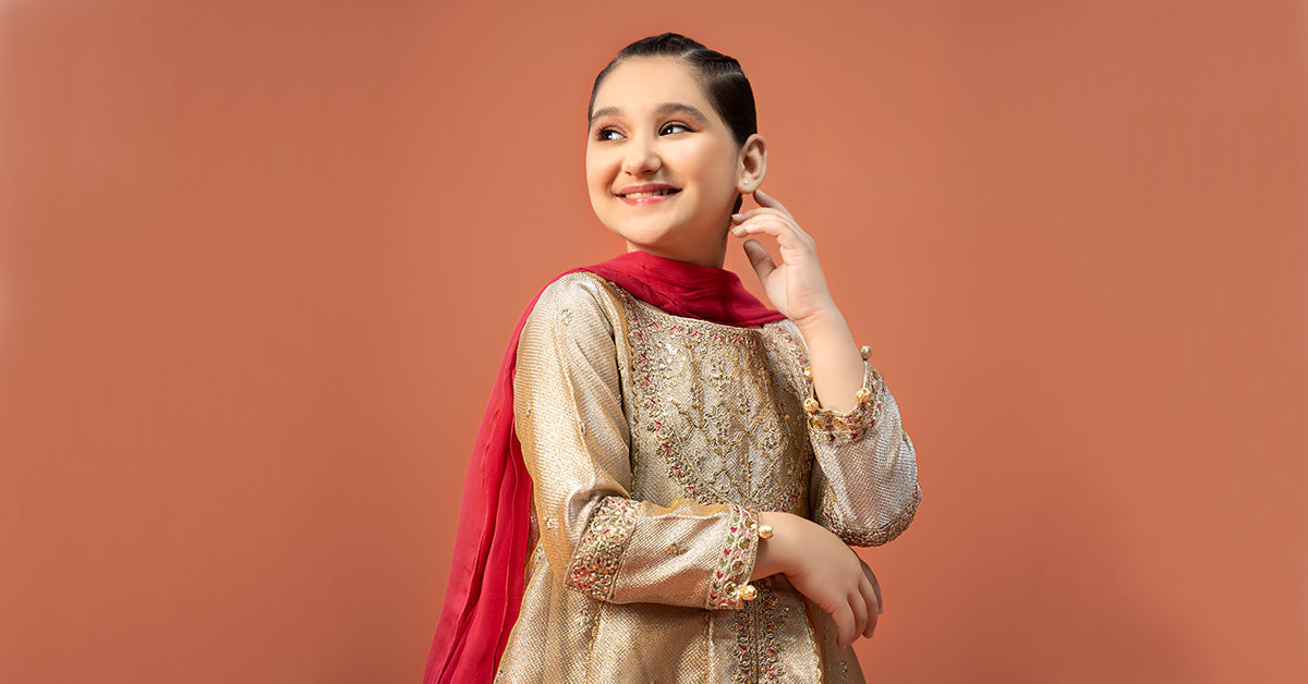 Maria B | 3 Piece Embroidered Zari jacquard Suit | MKS-W24-03 - Libasekhas