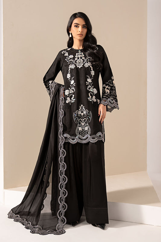 Maria B | Eid Collection 26 | 3 Piece Embroidered Raw Silk Suit