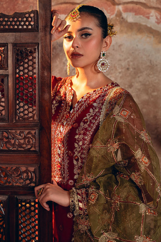 Motifz | EMBROIDERED CRINKLE CHIFFON | 4817-TABEER