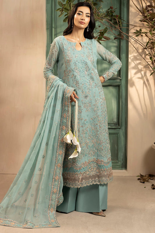 Motifz | EMBROIDERED CRINKLE CHIFFON | 5574-FLORA