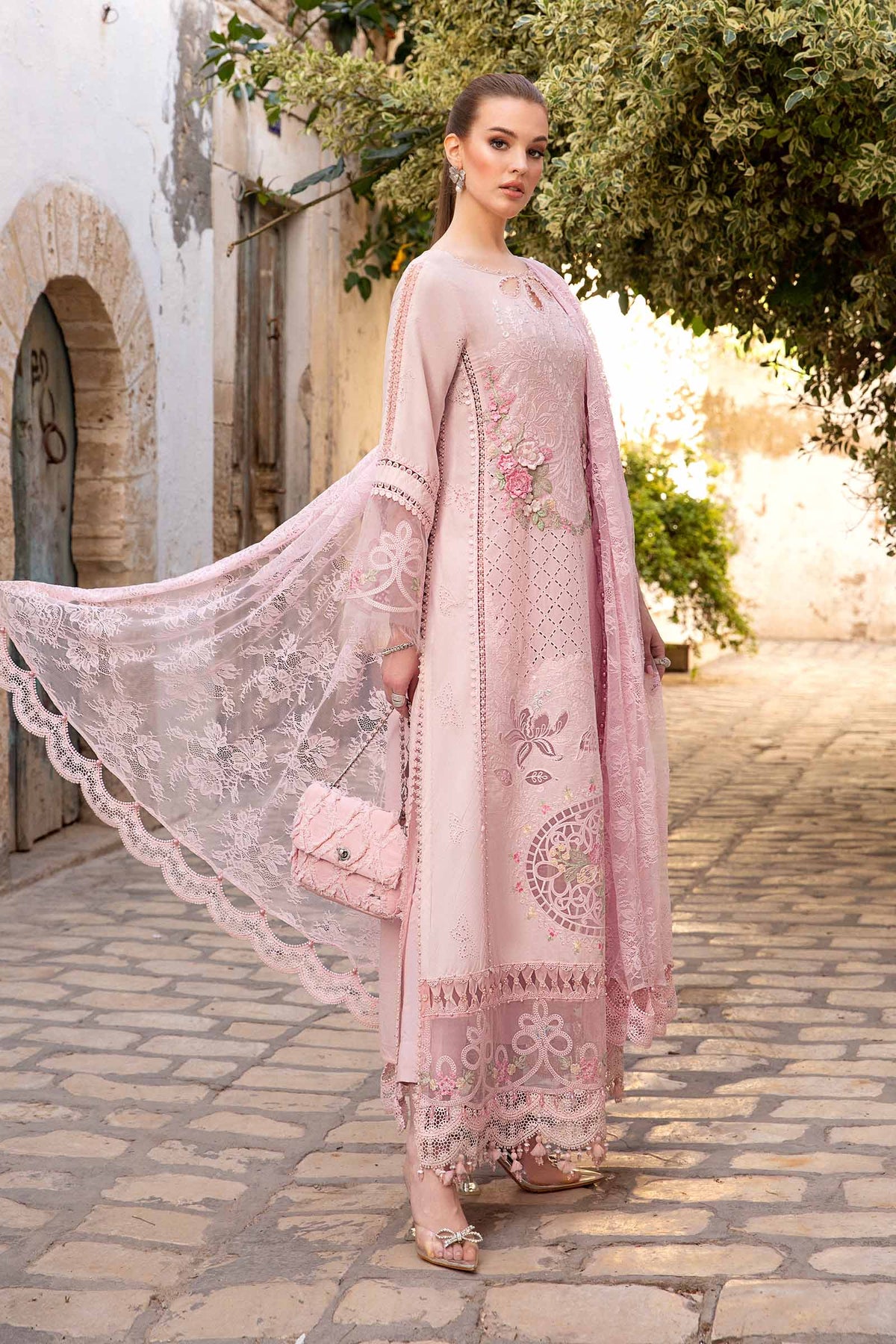 Maria B | Voyage a' Luxe Lawn | D-2411-A - House Of Anaya
