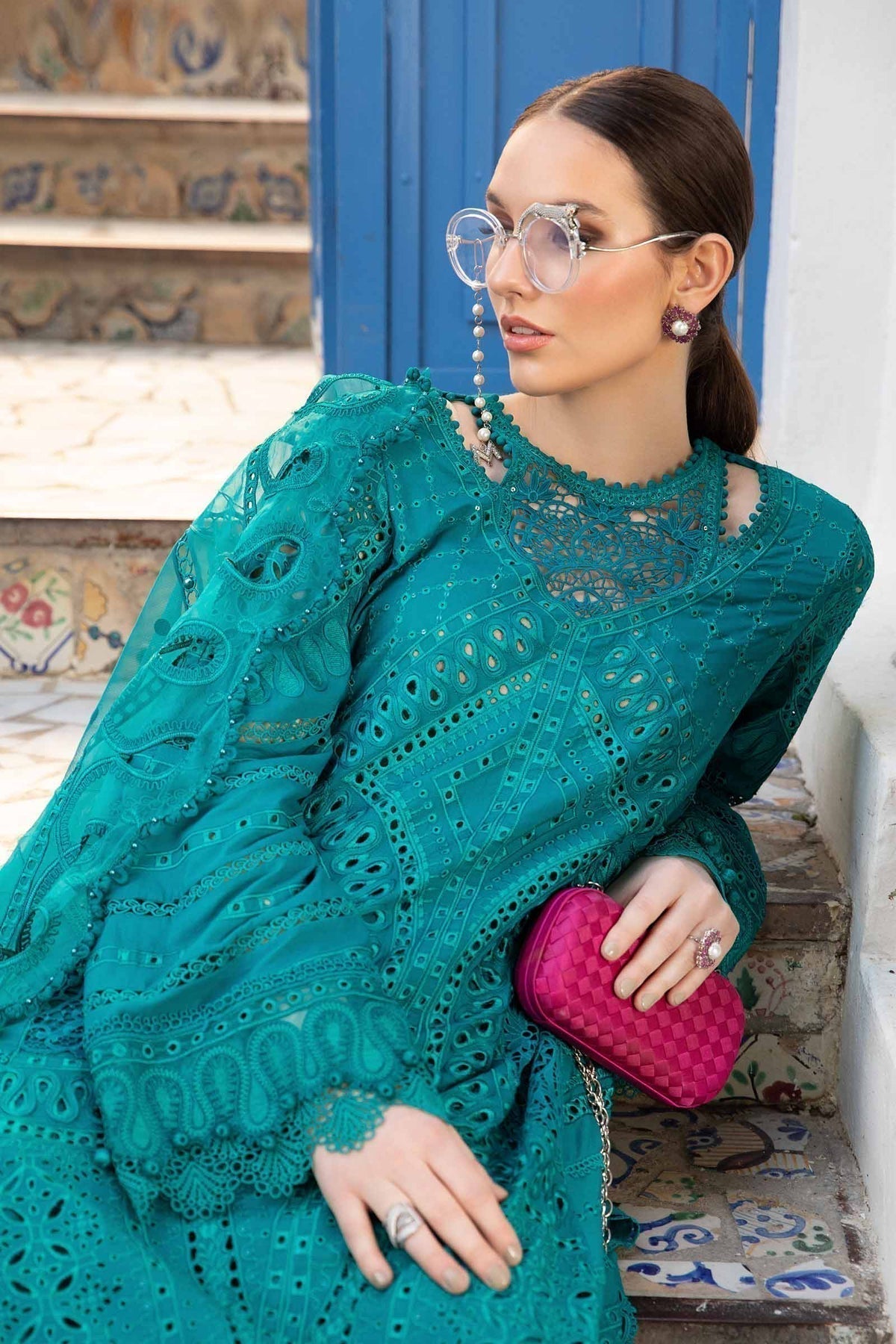 Maria B | Voyage a' Luxe Lawn | D-2402-A - House Of Anaya