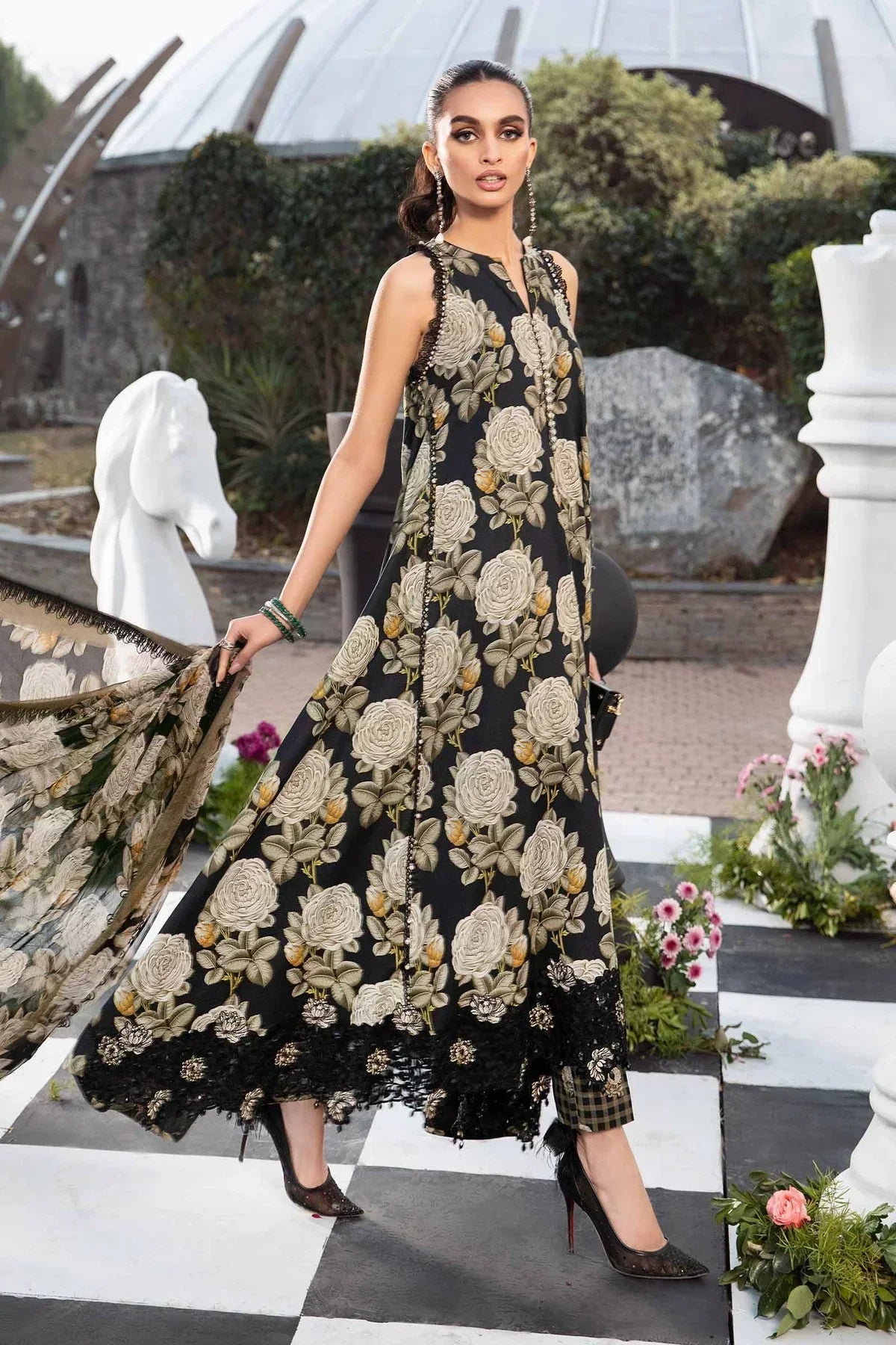 Maria B | M Prints Spring 24 | MPT-2103-B - House Of Anaya
