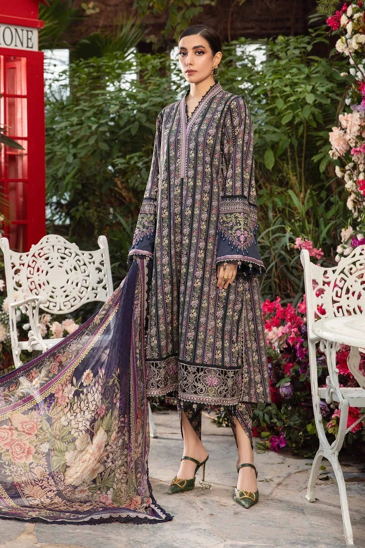 Maria B | M prints Spring 24 | MPT-2107-B - House Of Anaya