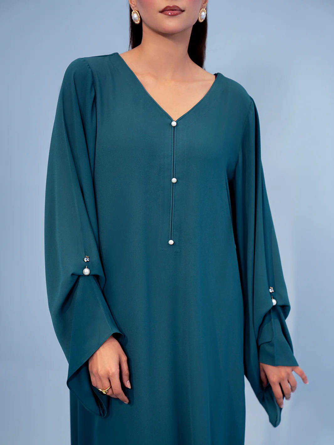 Hemstitch | Georgette Affair | Persian Blue