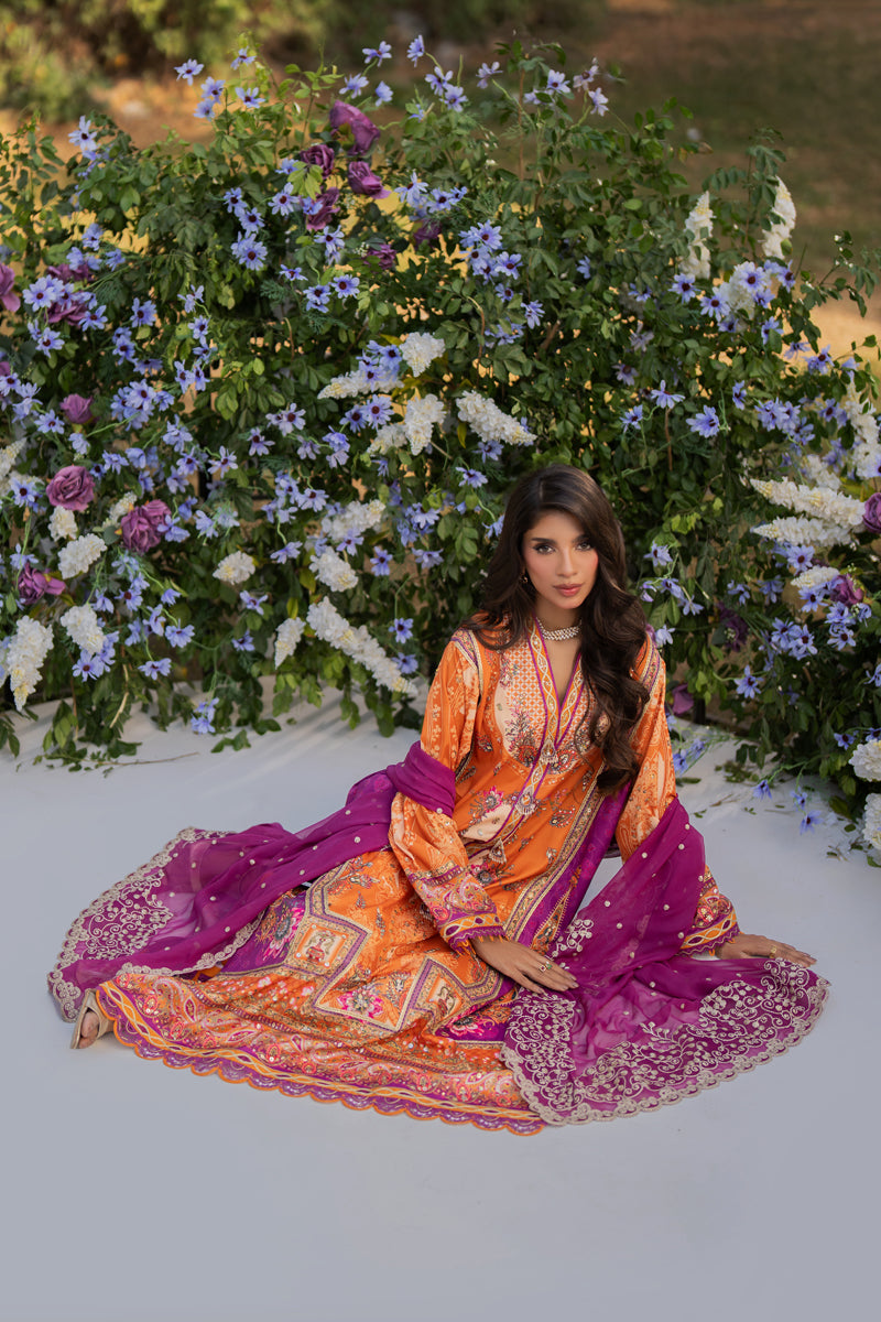 Qalamkar | Luxe Silk | UA-03 ALMA - House Of Anaya