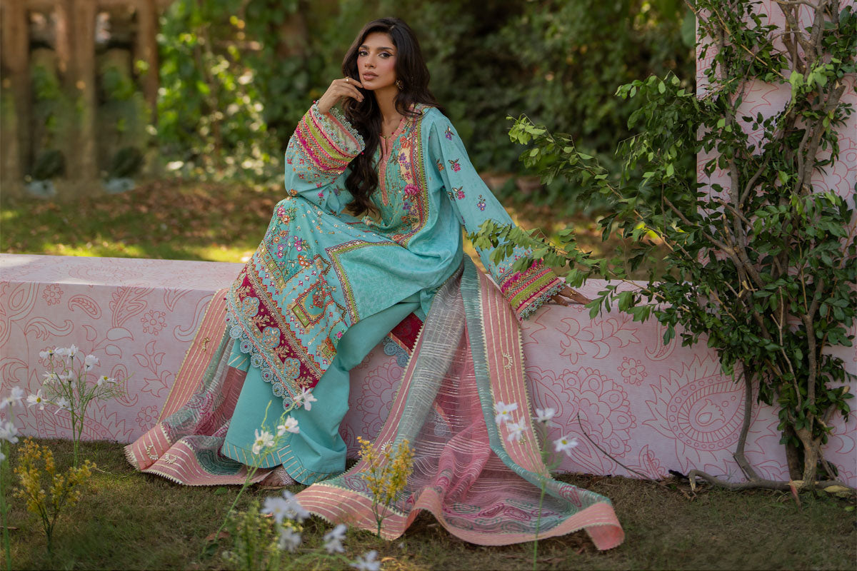 Qalamkar | Luxe Silk | UA-06 SARA - House Of Anaya