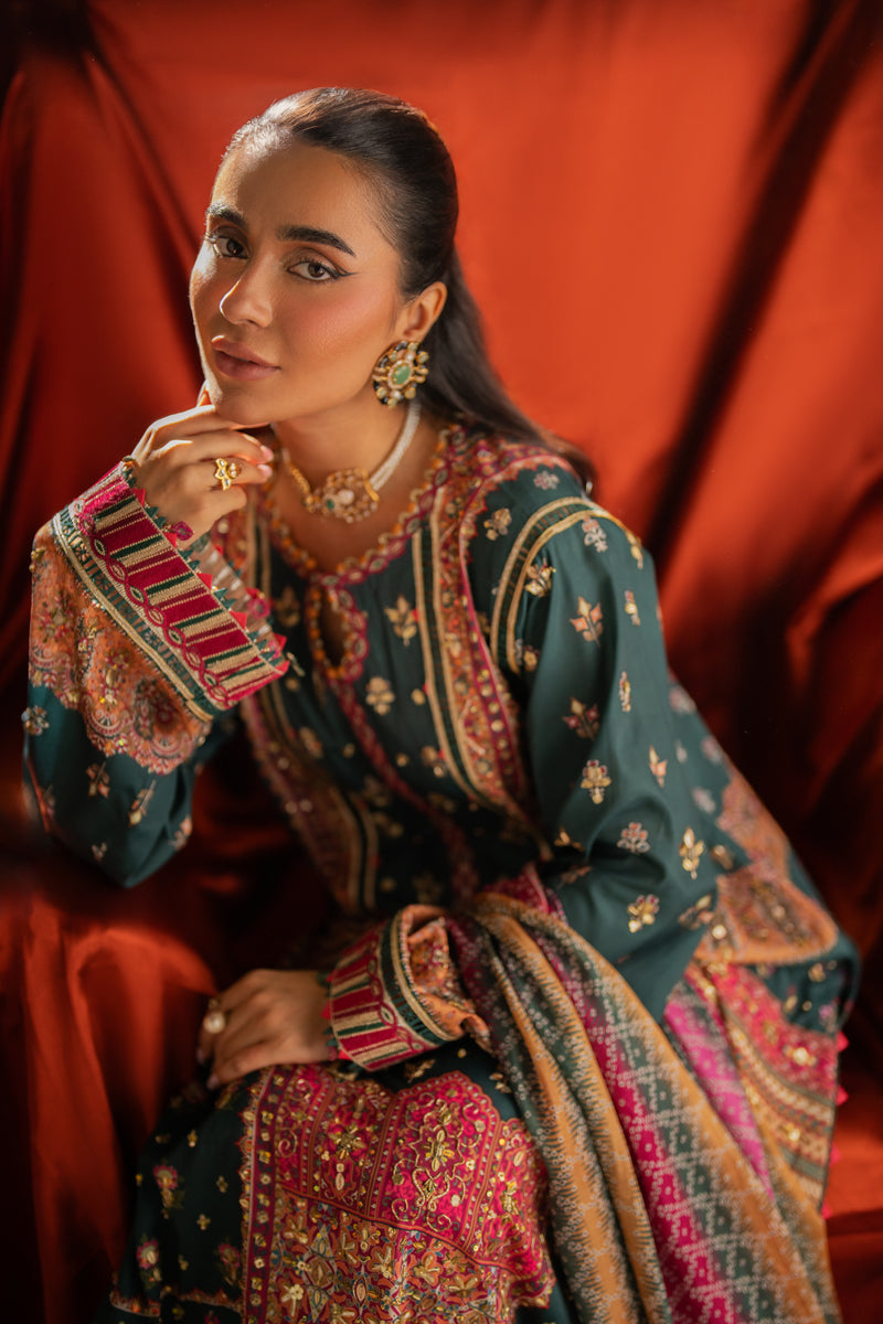 Qalamkar | Luxe Silk | UA-02 NINA - House Of Anaya