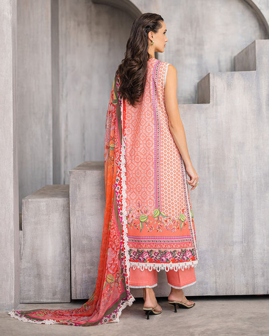 Roheenaz | Azalea Printed Lawn 24 | Radiant Rose - House Of Anaya