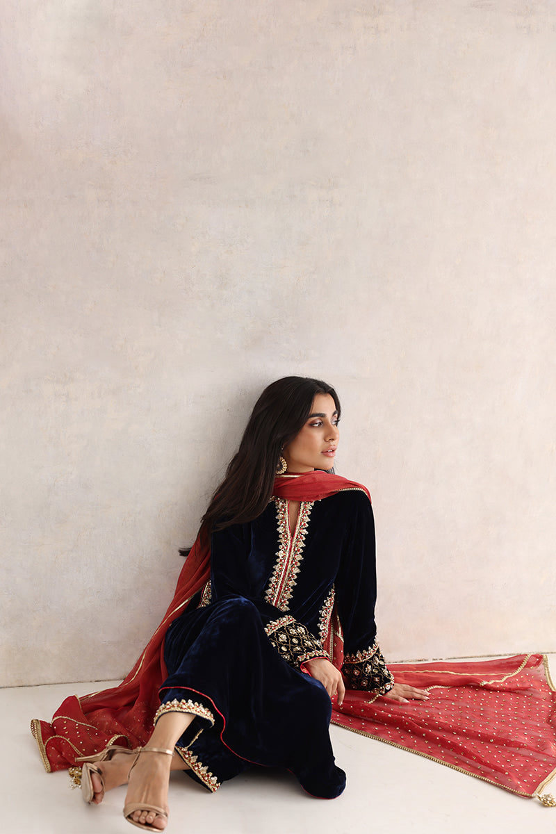 Sana Abbas | Velvet Formals | RAINA - House Of Anaya