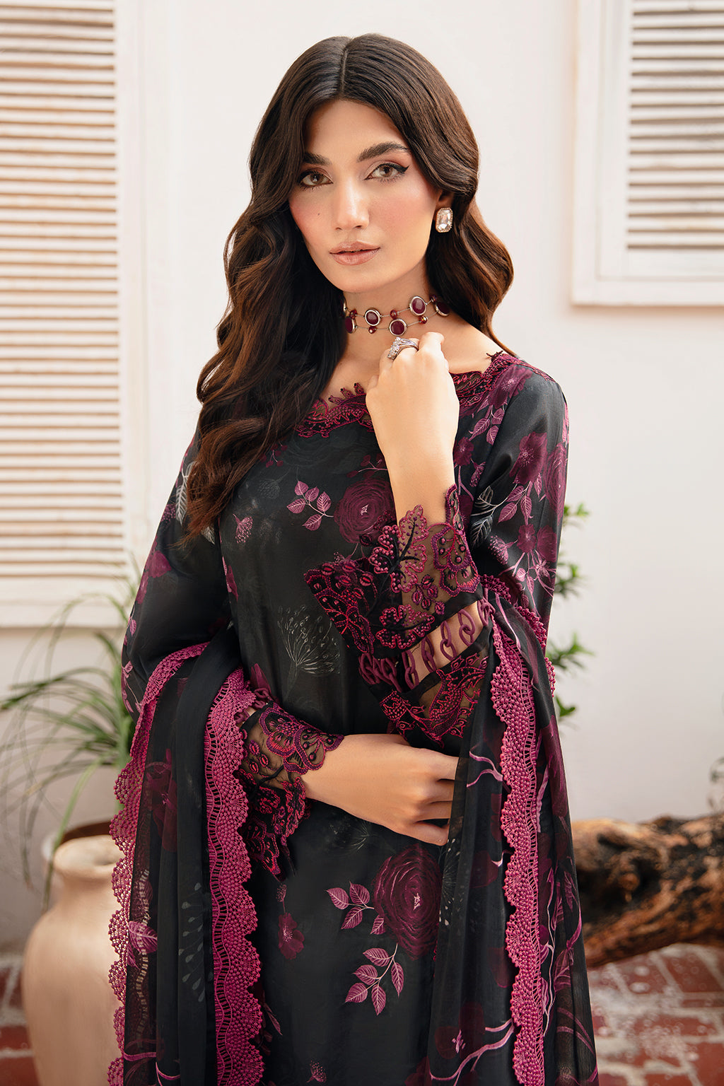 Ramsha | Rangrez Lawn Collection | N-401 - House Of Anaya