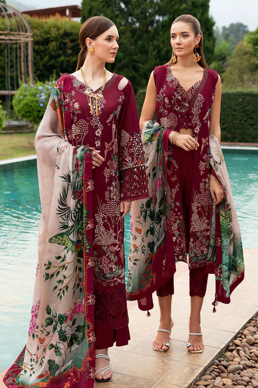 Ramsha | Andaz Collection | CRIMSON GLOW - House Of Anaya