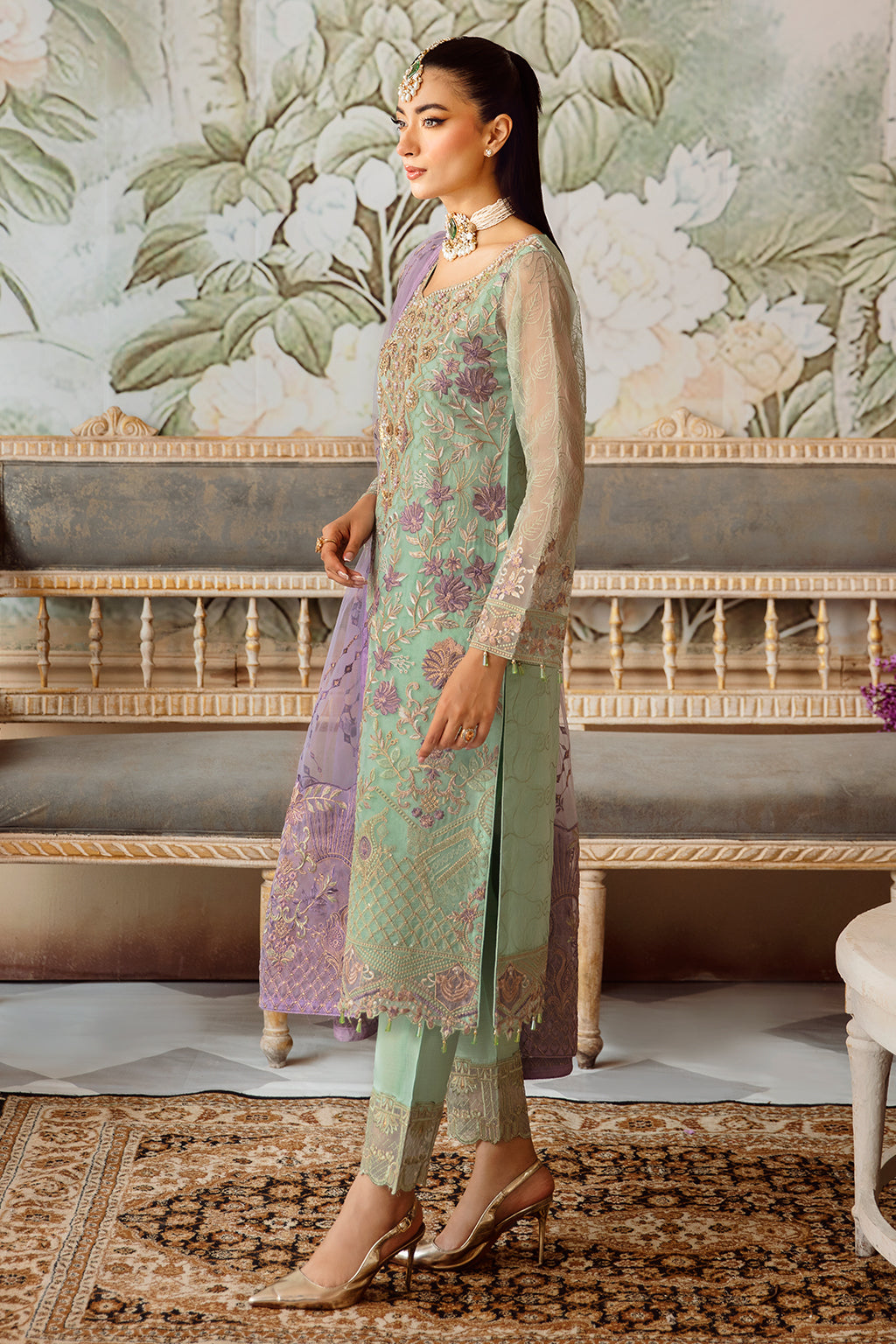 Ramsha | Minhal Organza Collection | M-1204