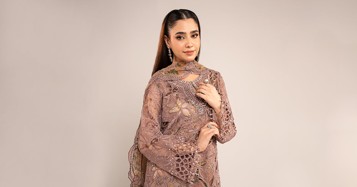 Maria B | Eid Collection 26 | 3 Piece Embroidered Organza Suit