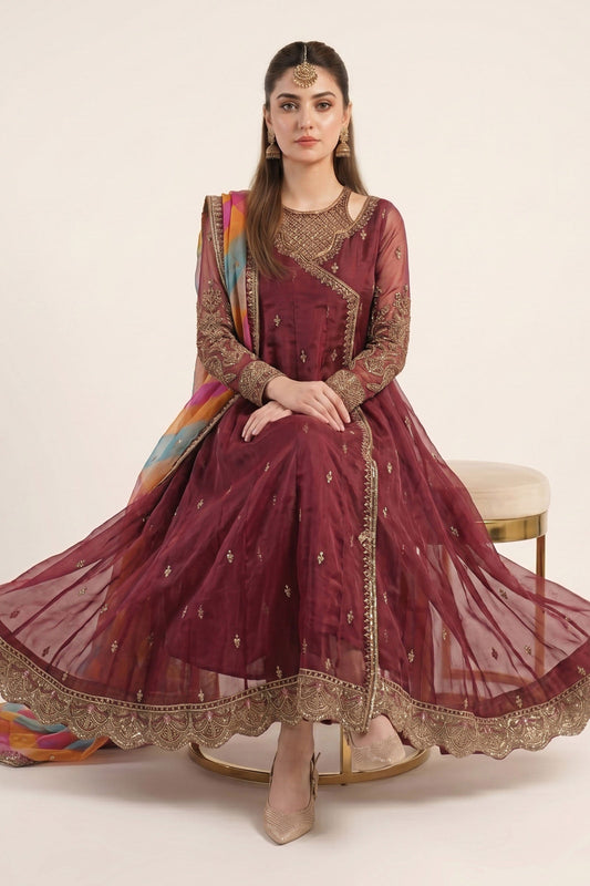 Maria B | Eid Collection 26 | 3 Piece Embroidered Organza Suit