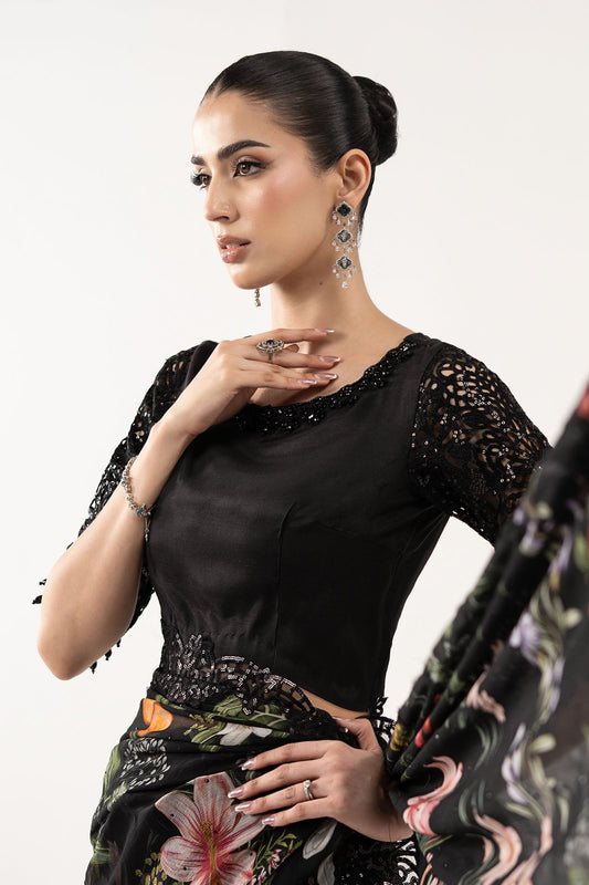 Maria B | Eid Collection 26 | Embroidered Chiffon Saree