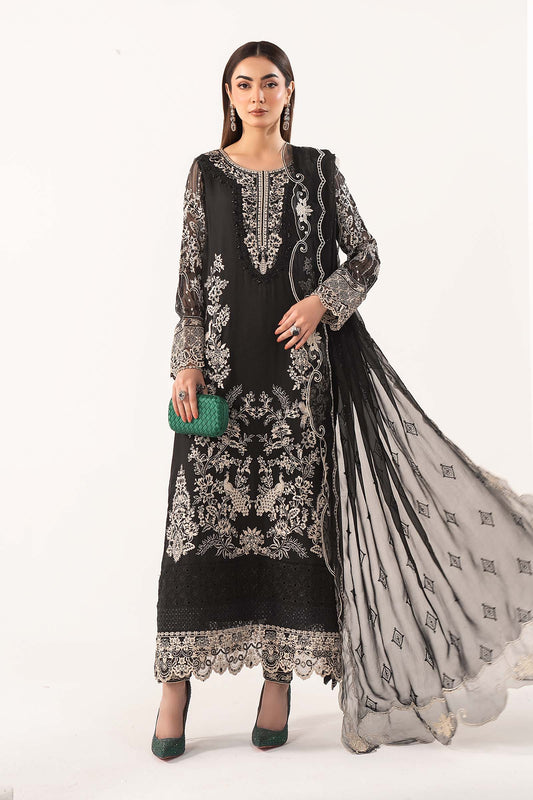 Maria B | Eid Collection 26 | 3 Piece Embroidered Chiffon Suit