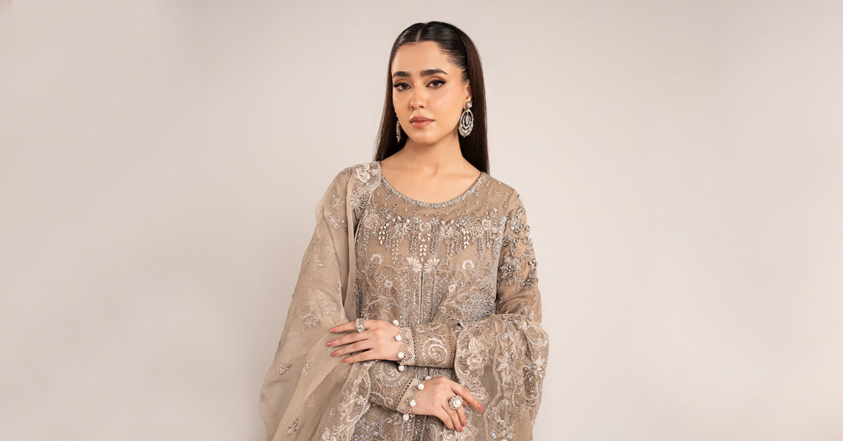 Maria B | Eid Collection 26 | 3 Piece Embroidered Net Suit
